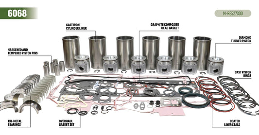 M-RE527300 | Engine Overhaul Kit for John Deere 6068 Applications